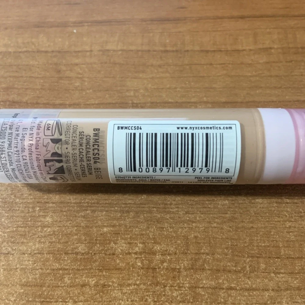 NYX Professional Makeup Bare With Me Serum Concealer 0.32 fl oz BWMCCS04 Beige